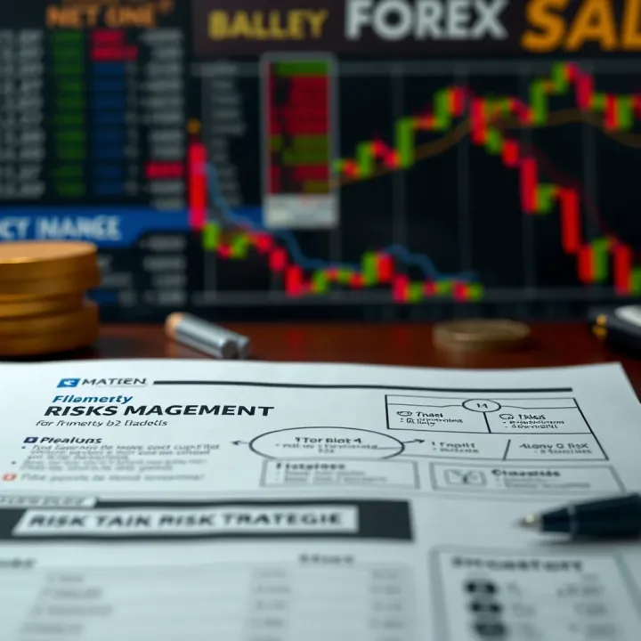 Diagram illustrating risk management elements and trading strategies for forex investors