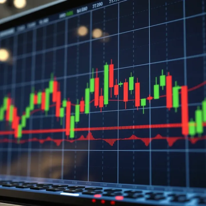Chart displaying bearish reversal candlestick patterns indicating potential downward trend