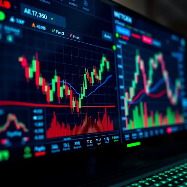 Interface of a forex trading platform displaying currency pairs and market analysis tools