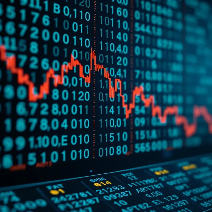 Visual example of binary chart applied in computer science highlighting data patterns