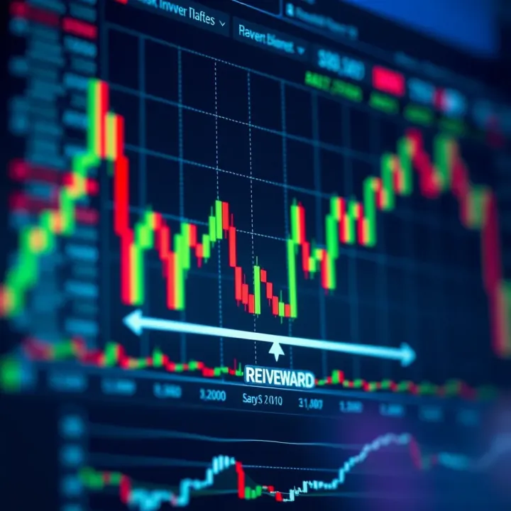 Chart showing risk and reward balance in binary investment strategies