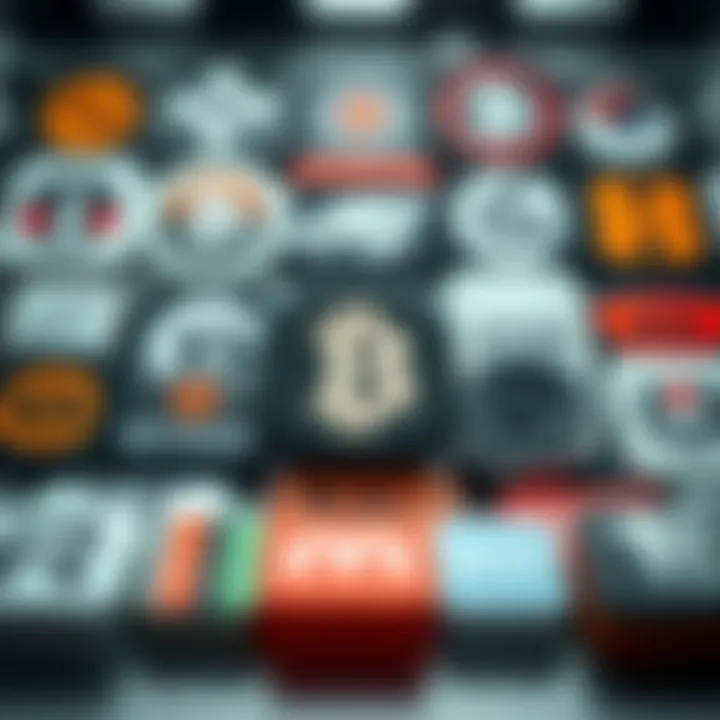 Diverse Industry Branding with Binary-Inspired Logos Collection of diverse logos showcasing the use of binary motifs in various industry branding