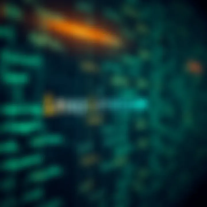 Binary code flowing across a digital screen with a glowing motivational phrase in the center