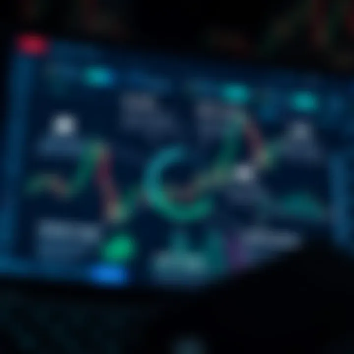 Illustration showing key features of copy trading apps such as risk management tools, performance tracking, and local market integration