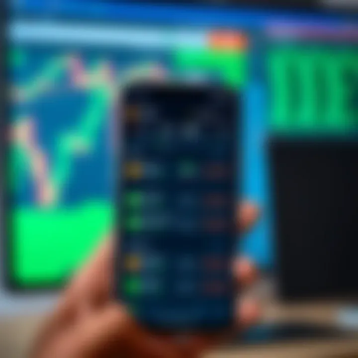 User-friendly crypto app dashboard showing various trading options and fee details on a smartphone