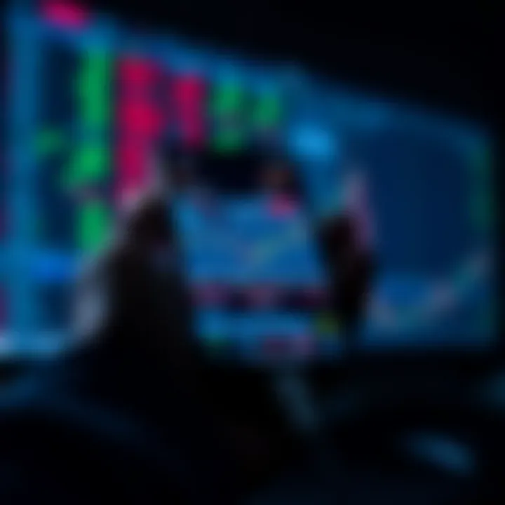 Mobile phone displaying a user-friendly forex trading app interface with charts and currency pairs