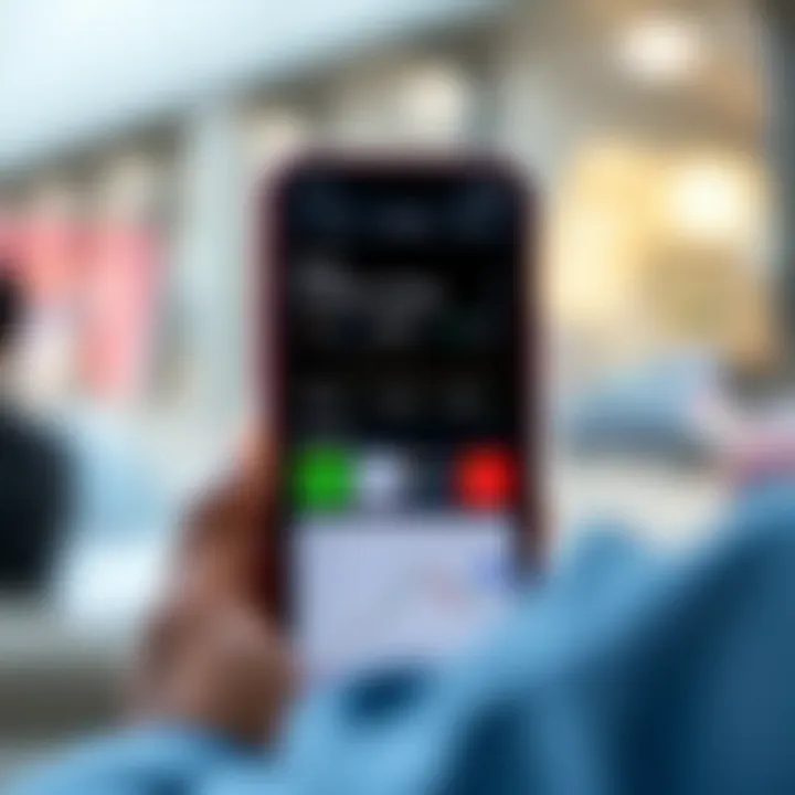 Smartphone displaying a user-friendly online trading app dashboard with charts and portfolio details