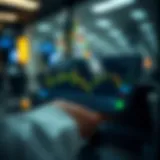 User-friendly trading app interface displaying market charts and trading options