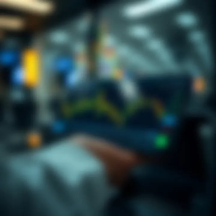 User-friendly trading app interface displaying market charts and trading options