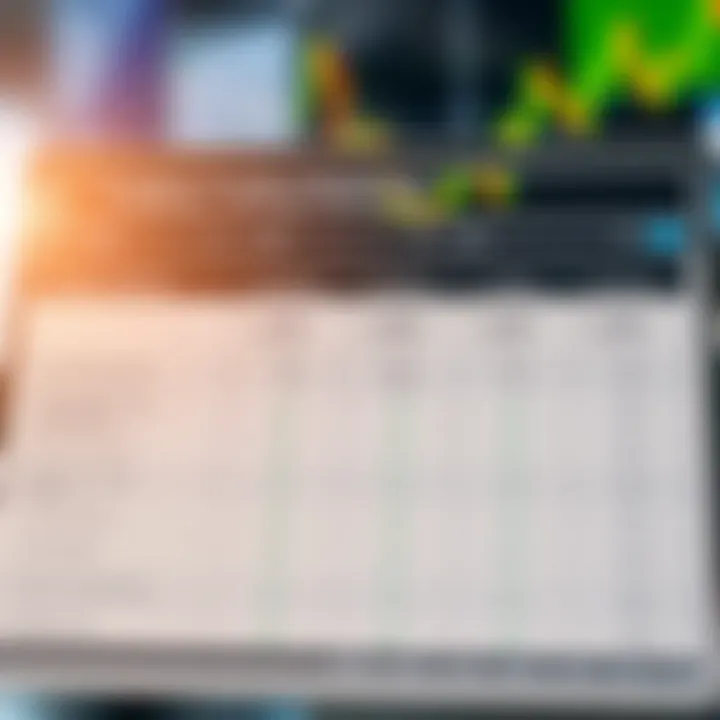 Comparison chart featuring different trading platforms with key features and ratings