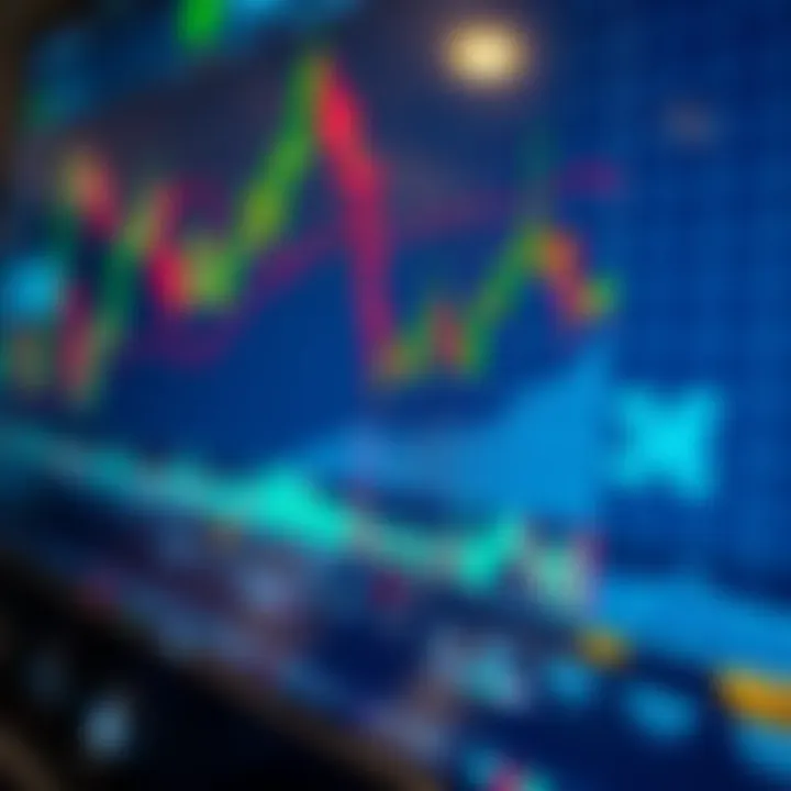Digital interface displaying forex trading charts with Nigerian currency symbols