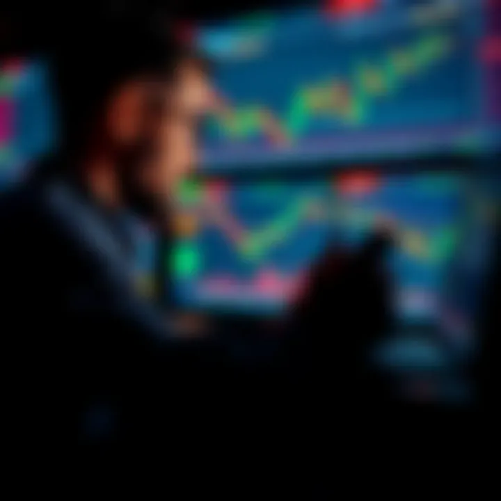 Illustration of a trader analyzing forex charts with highlighted reliable signal indicators