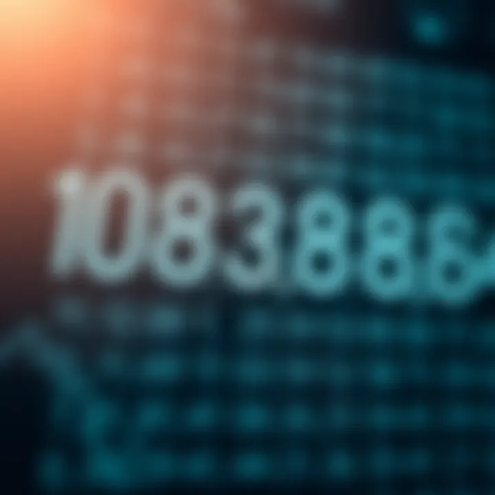 Diagram showing the decimal number system with base ten digits