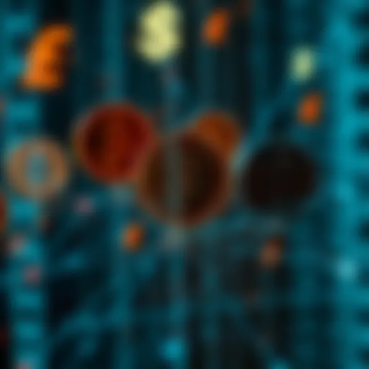 Visual representation of various crypto trading bots connected to a digital network with Nigerian currency symbols