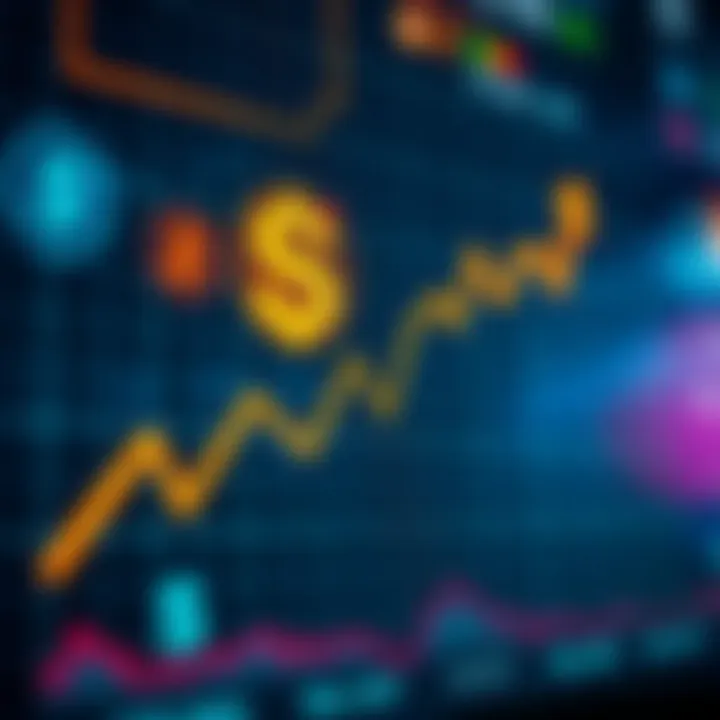 Graph illustrating forex trading growth in Nigeria with digital currency symbols