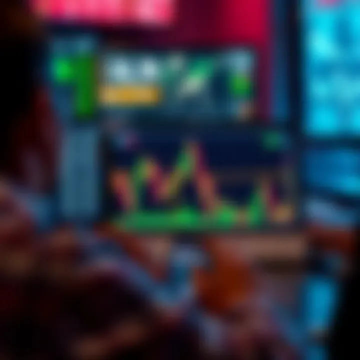 Digital interface showcasing educational content on binary options strategies