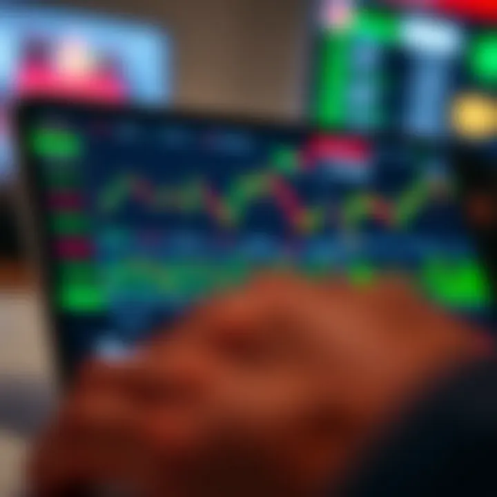 User interface of a Nigerian trading application showing stock charts and investment options