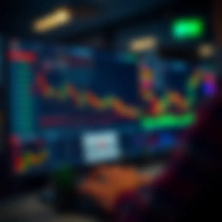 Secure Forex Trading Interface with Essential Terms Illustration of a secure online trading interface with key forex terms highlighted