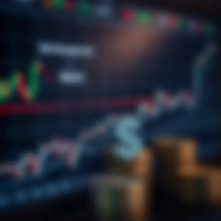 Graph showing risk management concepts and Nigerian Naira currency symbols