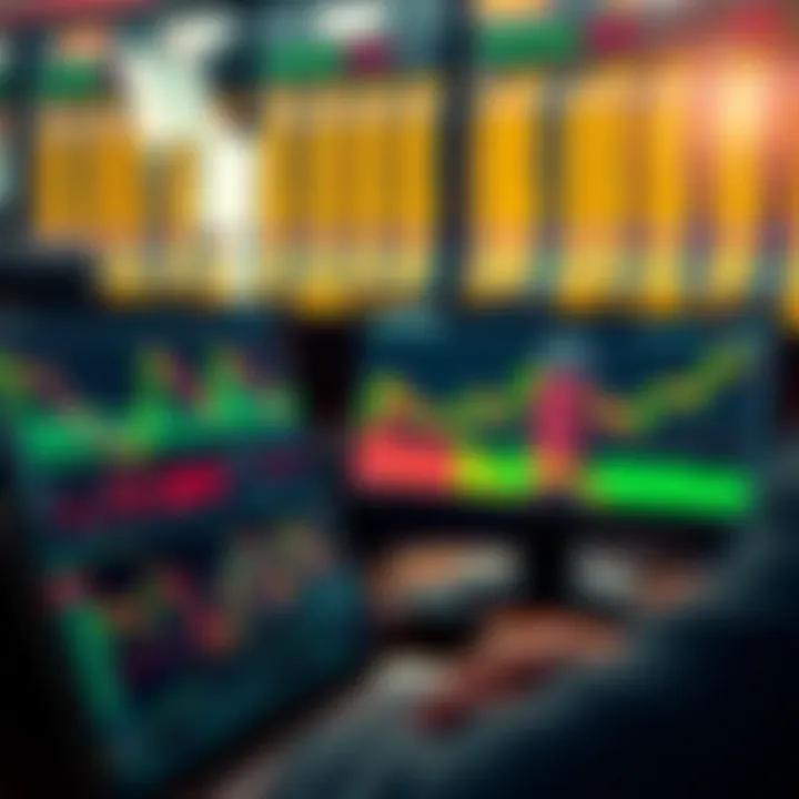 Illustration of market analysis tools and charts used for binary options trading in Nigerian markets