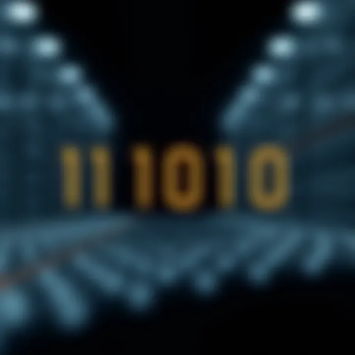 Diagram illustrating binary digit addition with carry-over concept