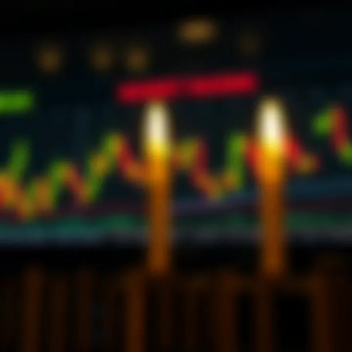 Visual guide showing the interpretation of bullish and bearish candlestick patterns for market prediction