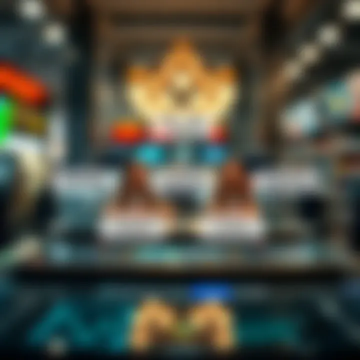 Diagram showing the flow of arbitrage trading between different markets