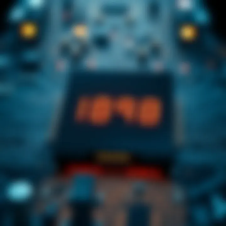 Visual representation of binary addition within a computer processor circuit