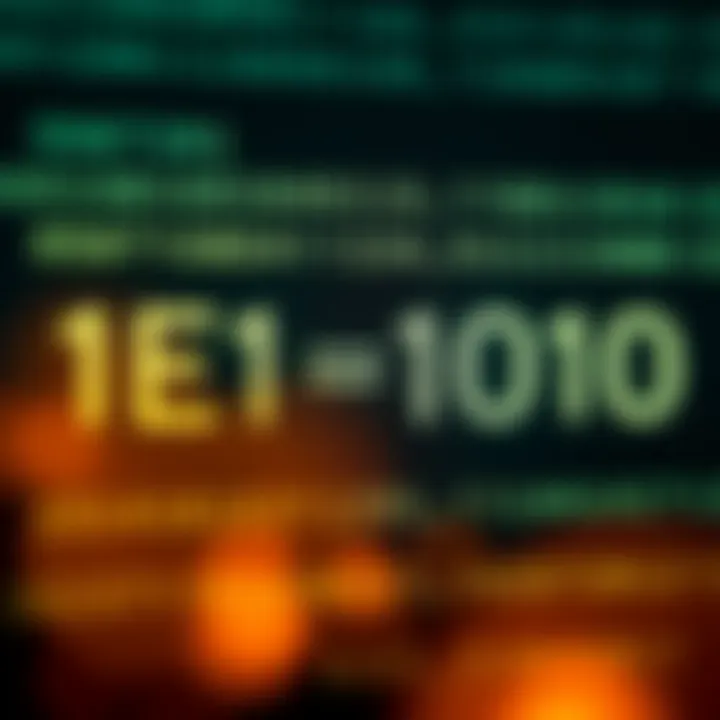 Diagram showing binary digits being added resulting in a carry over