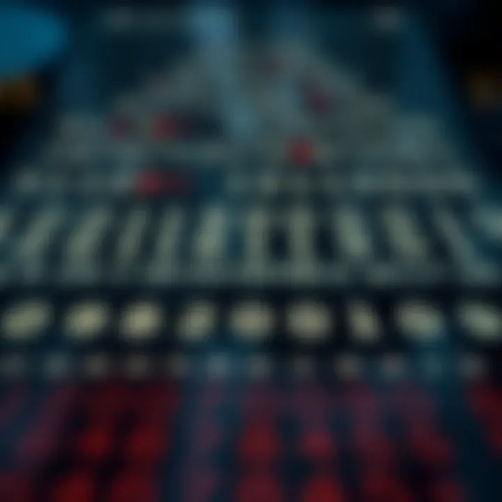 Diagram illustrating the addition of binary digits with carry-over in a stepwise manner