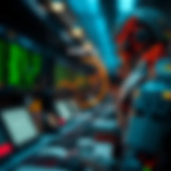 Diagram illustrating the operation of a binary trading bot with automated decision-making and market analysis