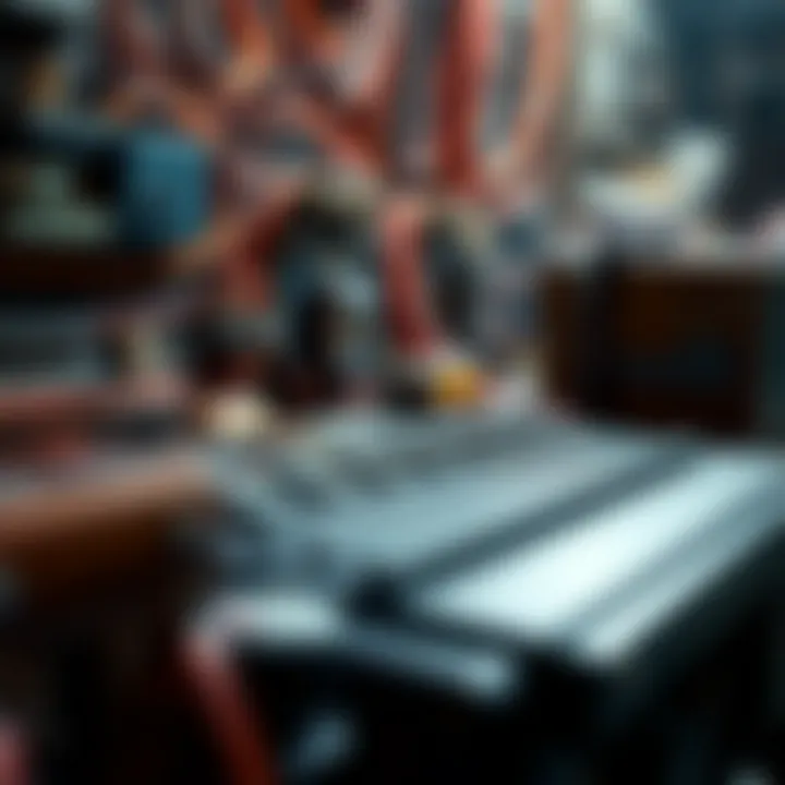 Historic computer circuitry illustrating early binary computing machines