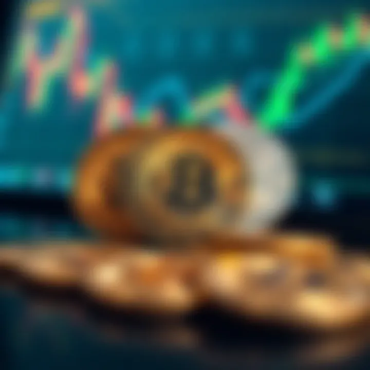 Visualization of cryptocurrency market with binary coins and regulatory symbols representing Nigeria