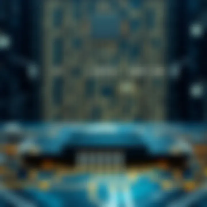 Binary Operations and Logic in Computing Visualization of binary operations including logic gates and arithmetic circuits used in computing devices