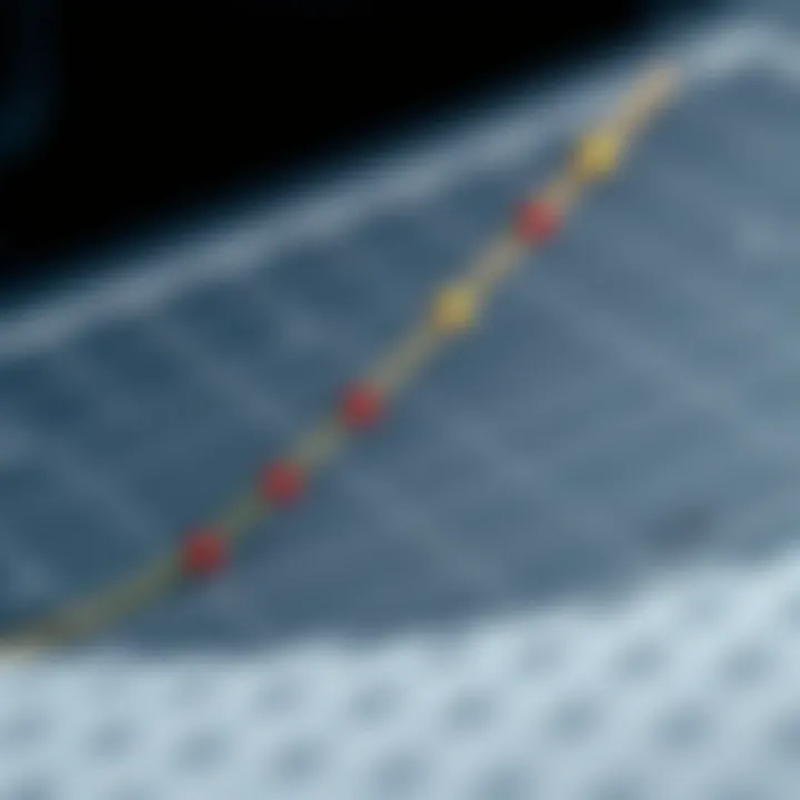Graph displaying logistic regression curve fitting binary data points