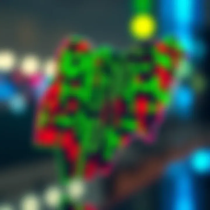 Colorful digital binary code overlayed on a map of Nigeria symbolizing technology and digital identity