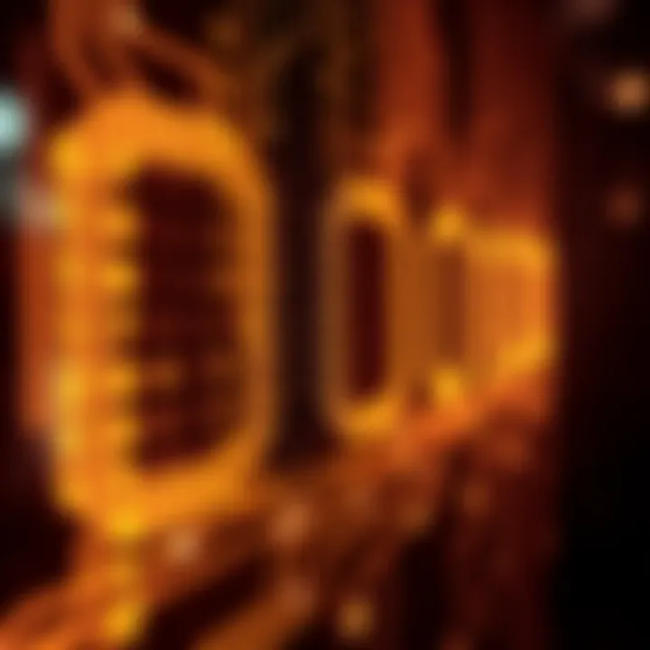 Visual representation of binary digits forming a digital circuit pathway