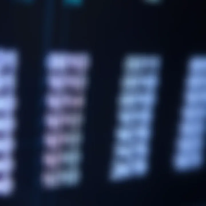 Diagram showing the structure of binary digits representing data values