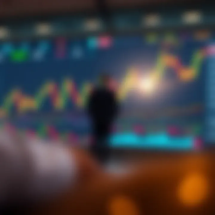 Illustration of risk management strategies in binary options with charts and protective measures