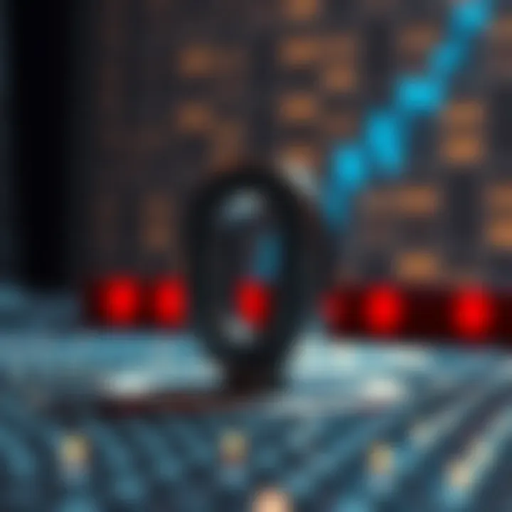 Visual depiction of the binary number system illustrating individual bits representing values