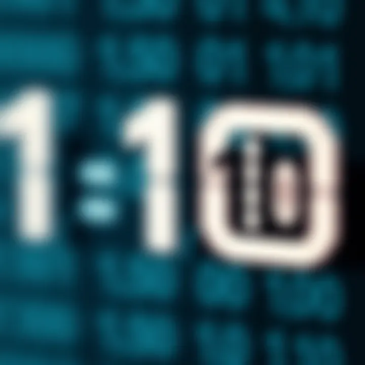 Diagram showing binary digits with subtraction operation and carry-over concept