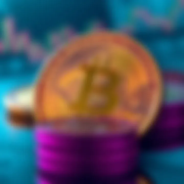 Digital representation of cryptocurrency market trends and Nigerian currency integration