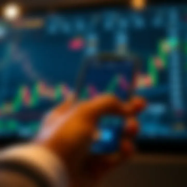 User-friendly mobile forex trading application interface with real-time currency pair data and interactive features