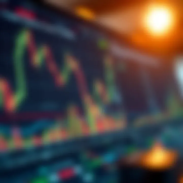 Graph showing risk management strategies and technical analysis tools for forex trading