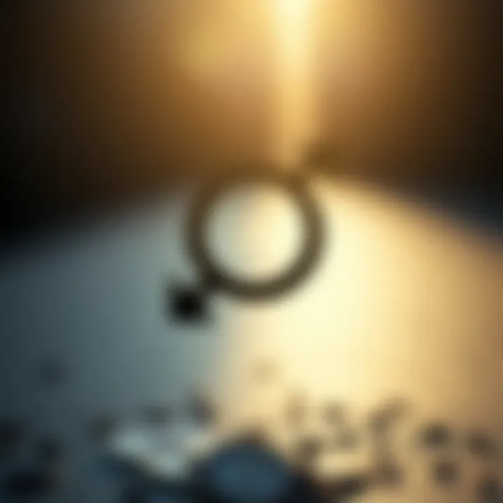 Symbol representing non-binary gender with intertwined shapes reflecting inclusivity beyond traditional categories