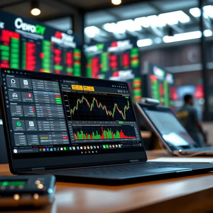 Secure online trading platform interface with Nigerian market elements