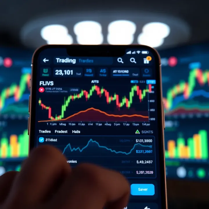 User-friendly interface of a cryptocurrency trading app showcasing real-time market data and easy navigation