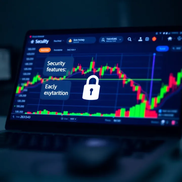 Secure trading platform screen emphasizing encryption and safety features for Nigerian online traders
