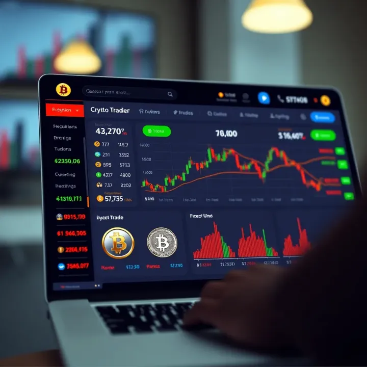 User interface of a crypto trading app showing various cryptocurrency prices and trading options relevant to Nigerian investors