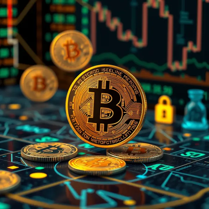 Visual representation of secure digital transaction with Nigerian currency symbols and blockchain elements